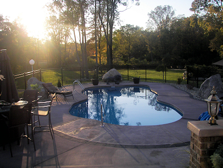 Swimming Pool Construction - Finished Pool