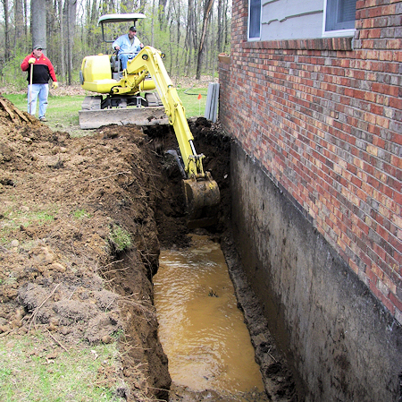 Took care of water in basement.